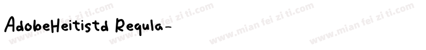 AdobeHeitistd Requla字体转换